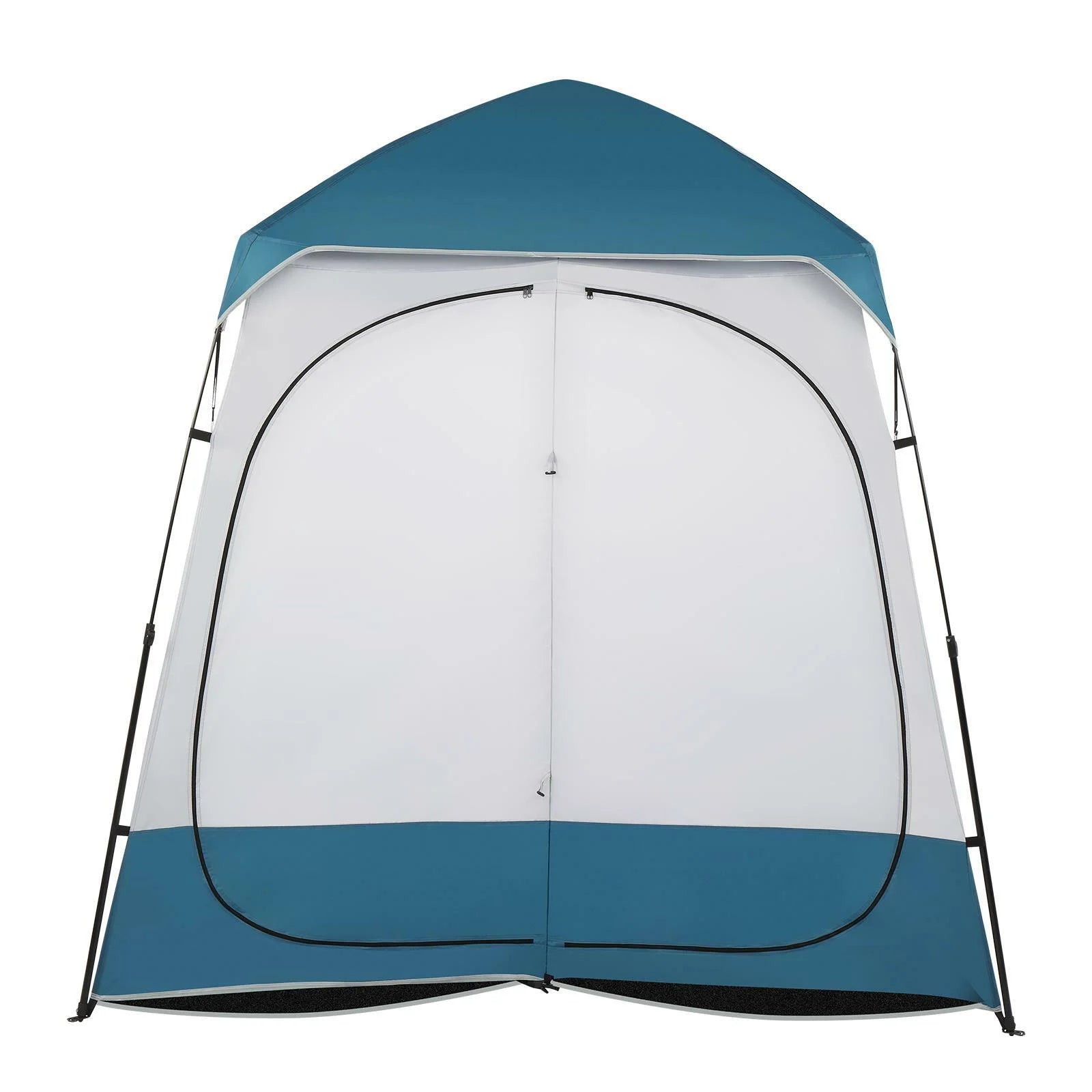GFNXYI Portable Camping Shower Tent, Pop-Up Privacy Bathroom Changing Room, Outdoor Toilet Shelter with Carry Bag for Beach, Hiking, Travel, Blue
