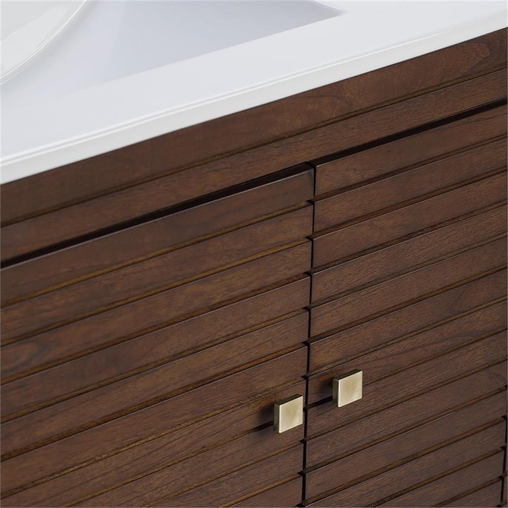 Modway Ledger 36" Bathroom Vanity in Walnut White