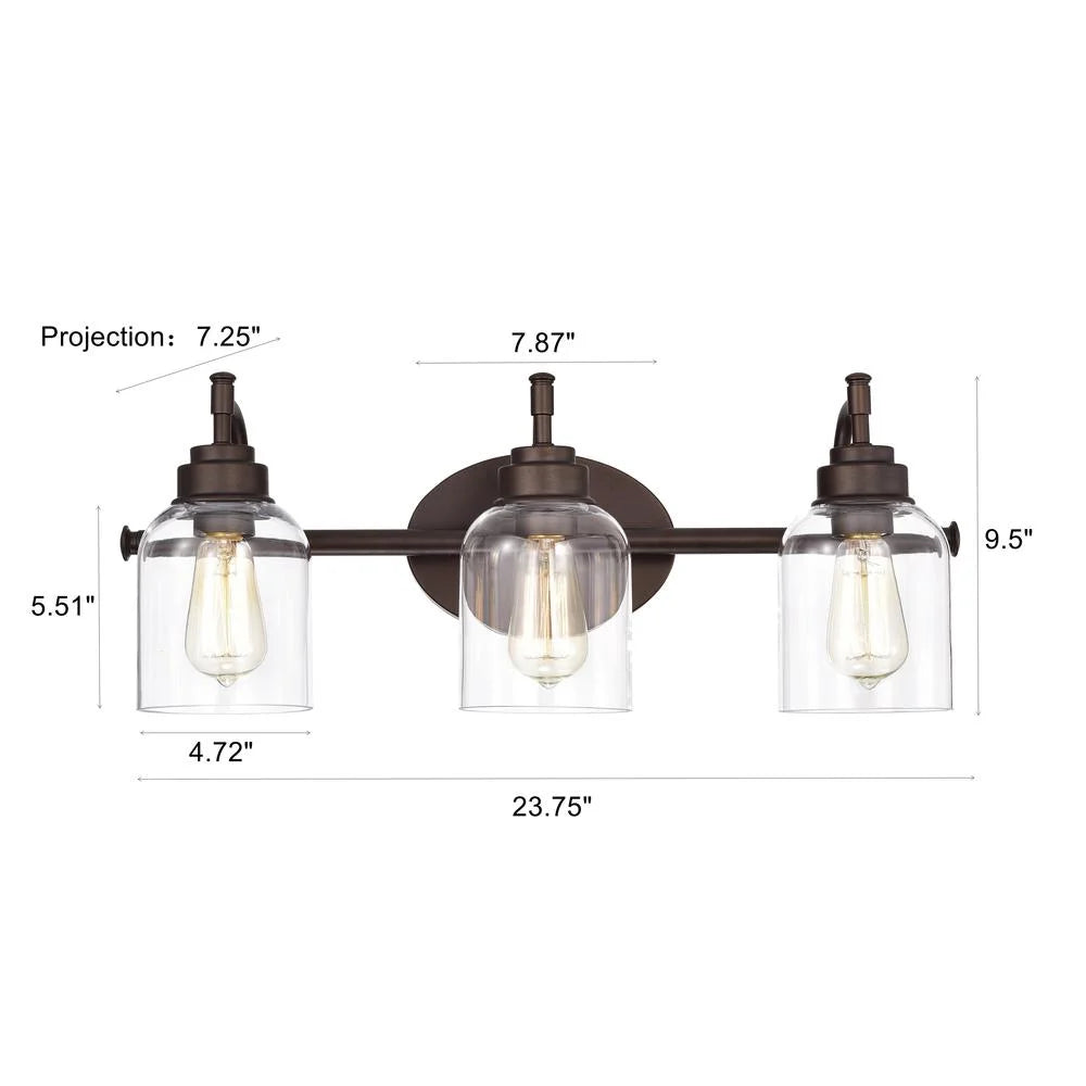 CHLOE Adair Transitional 4 Light Oil Rubbed Bronze Bath Vanity Fixture 30" Wide