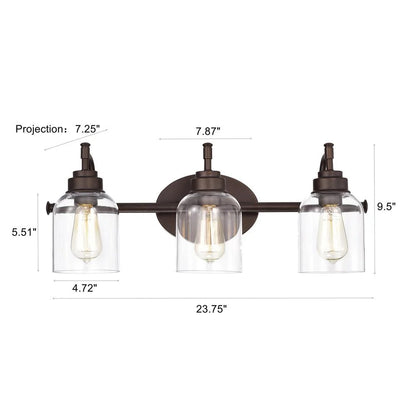 CHLOE Adair Transitional 4 Light Oil Rubbed Bronze Bath Vanity Fixture 30" Wide