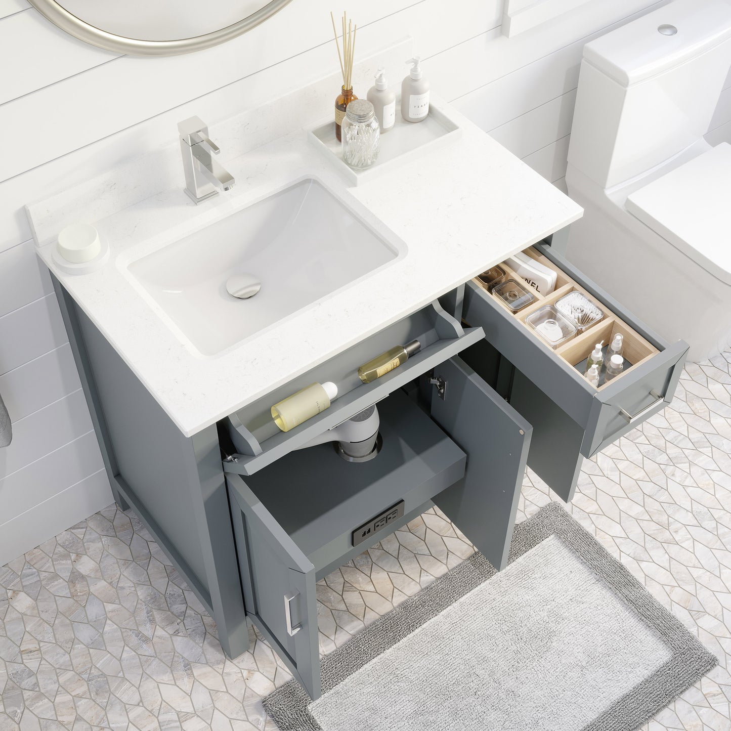 Thomson Bath Vanity by Studio Bathe in Gray
