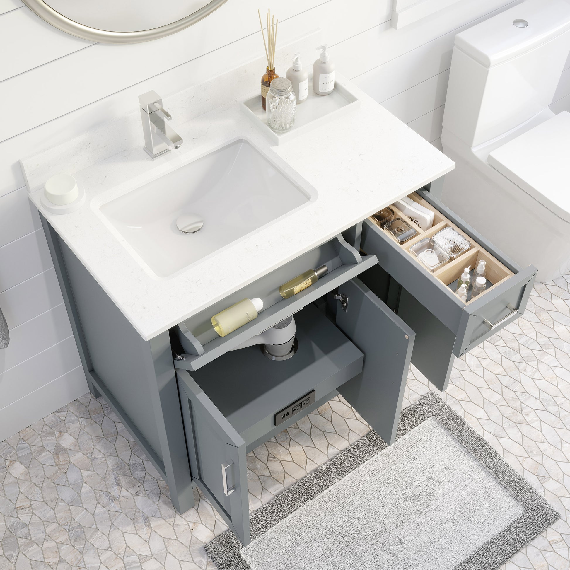 Thomson Bath Vanity by Studio Bathe in Gray