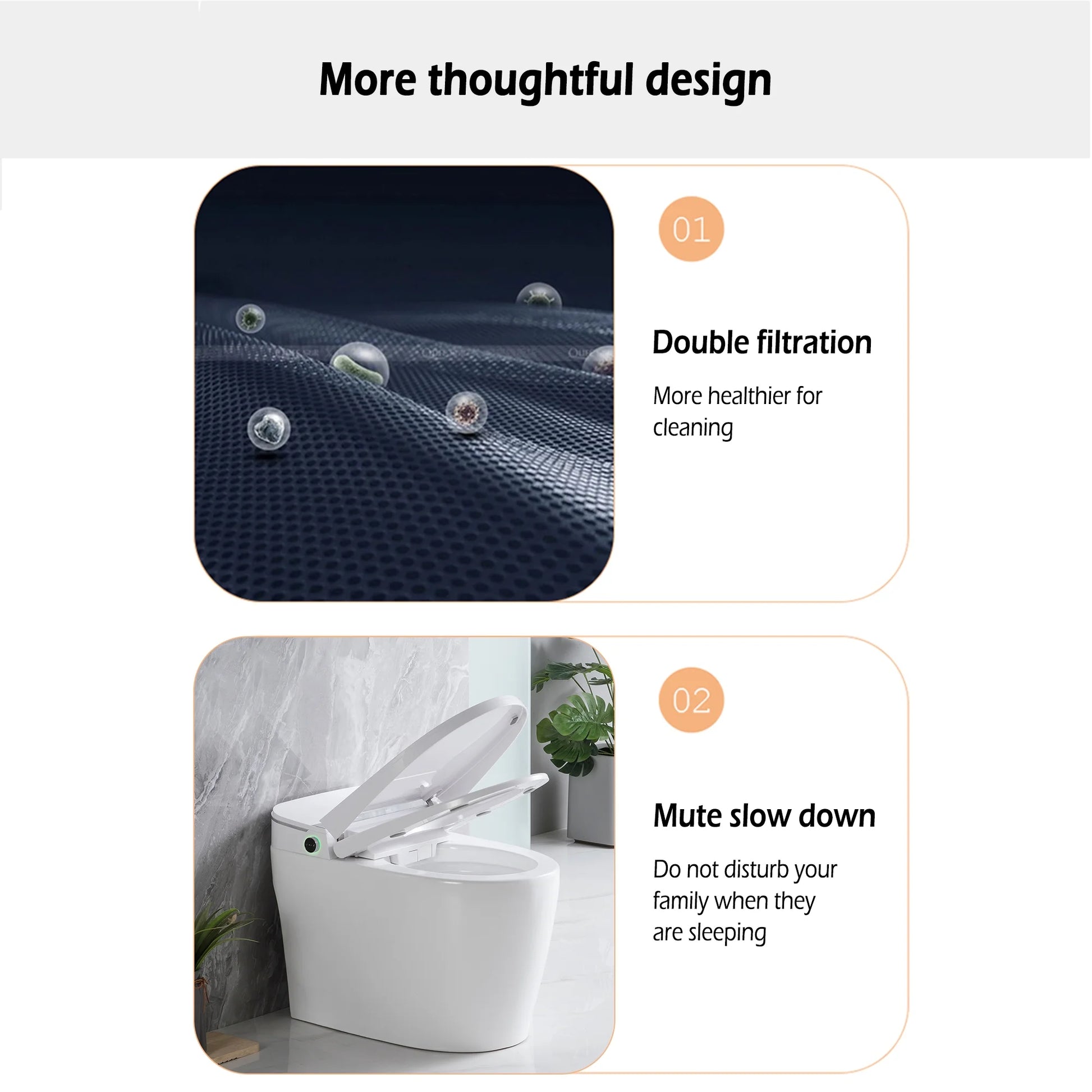 Teekyooly Smart Toilet,One Piece Bidet Toilet for Bathrooms,Modern Elongated Toilet with Warm Water, Foot Sensor Operation, Heated Bidet Seat,Electric Tankless Toilets with LED Display