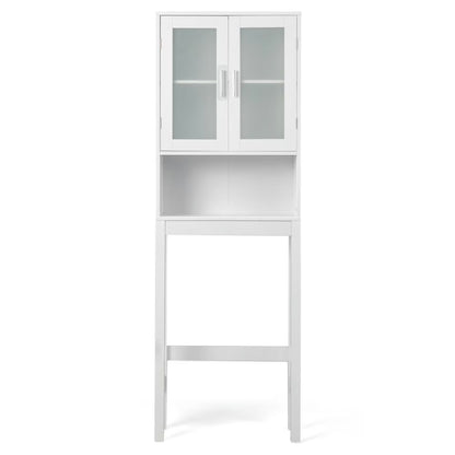 Yardi Yard Over the Toilet Bathroom Storage Cabinet with Adjustable Shelf, Bathroom Organizers and Storage