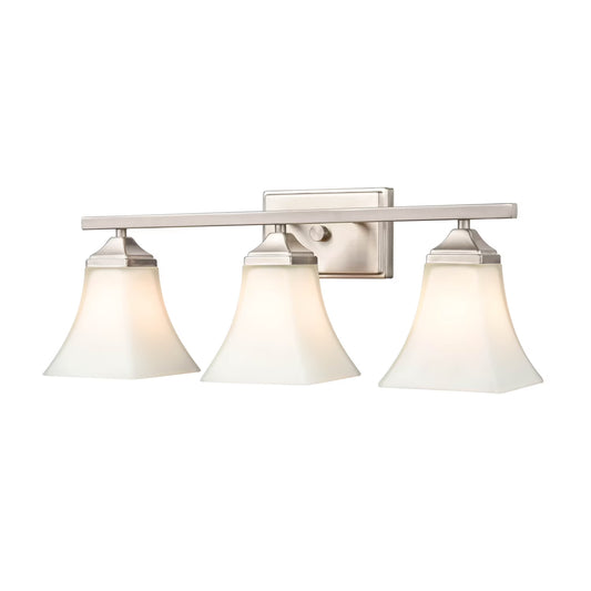 4503-BN-Millennium Lighting-3 Light Bath Vanity-9 Inch Tall and 23.25 Inch Wide-Brushed Nickel Finish