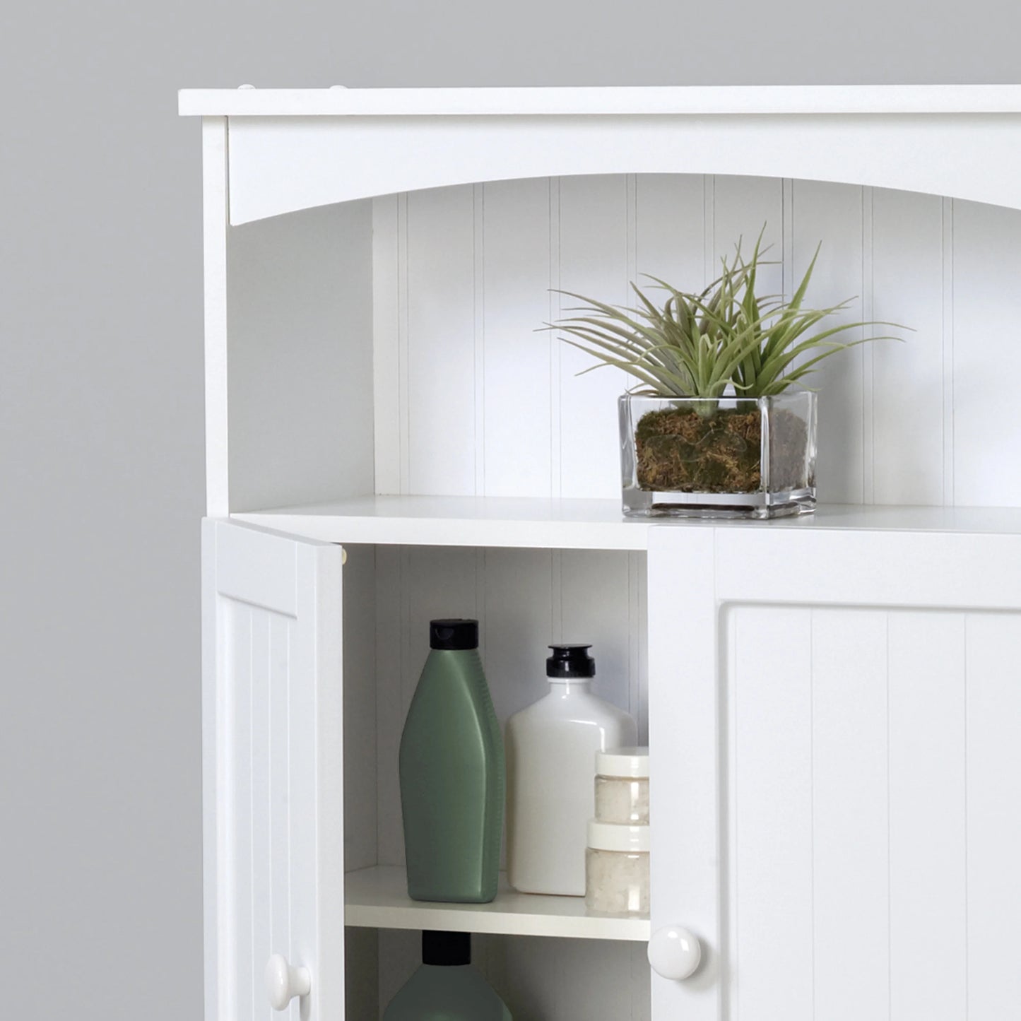 Zenna Home Cottage Collection over the Toilet Spacesaver, Bathroom Storage Shelves, White