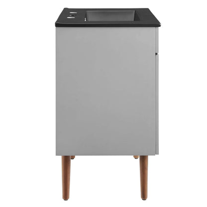 Modway Harvest 24" Bathroom Vanity in Gray Black