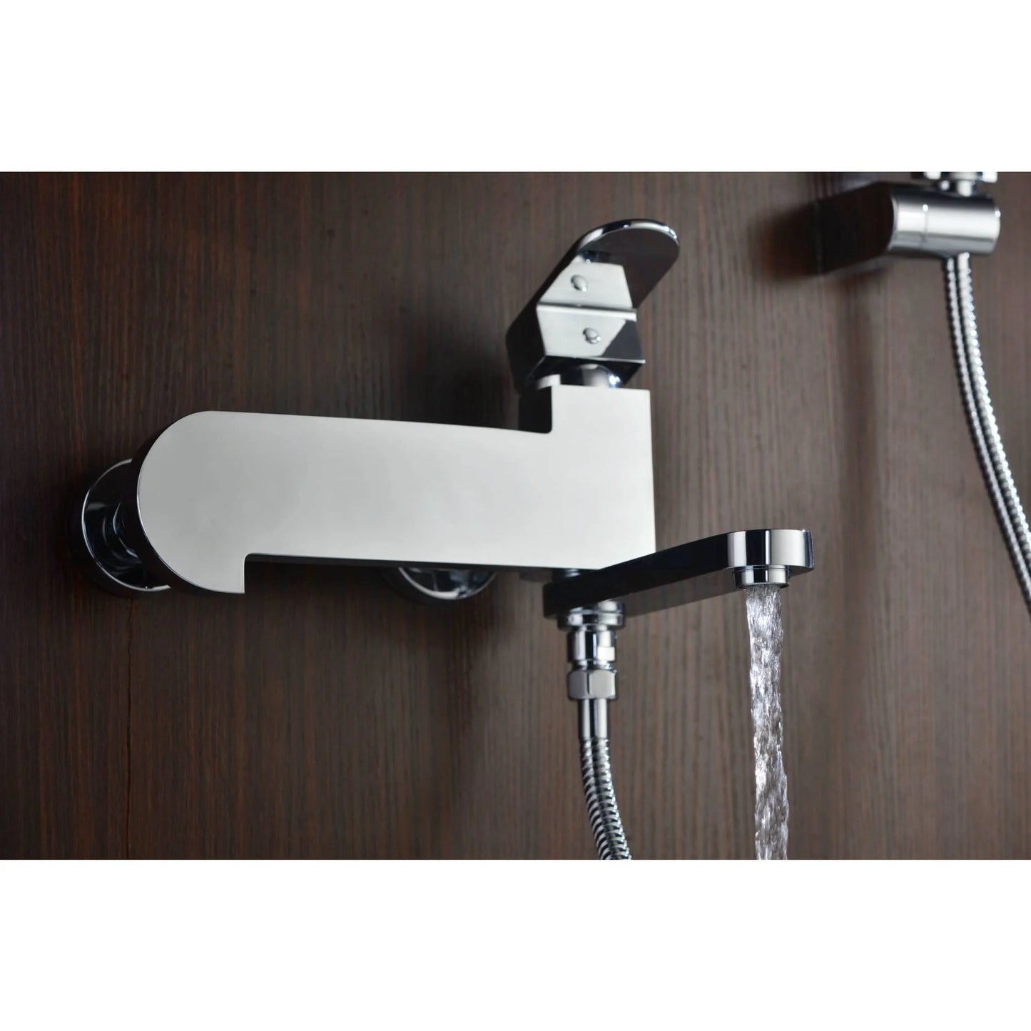Anzzi SH-AZ042 Echo Series Single Handle Bath Faucet & Handheld Sprayer Set in Polished Chrome