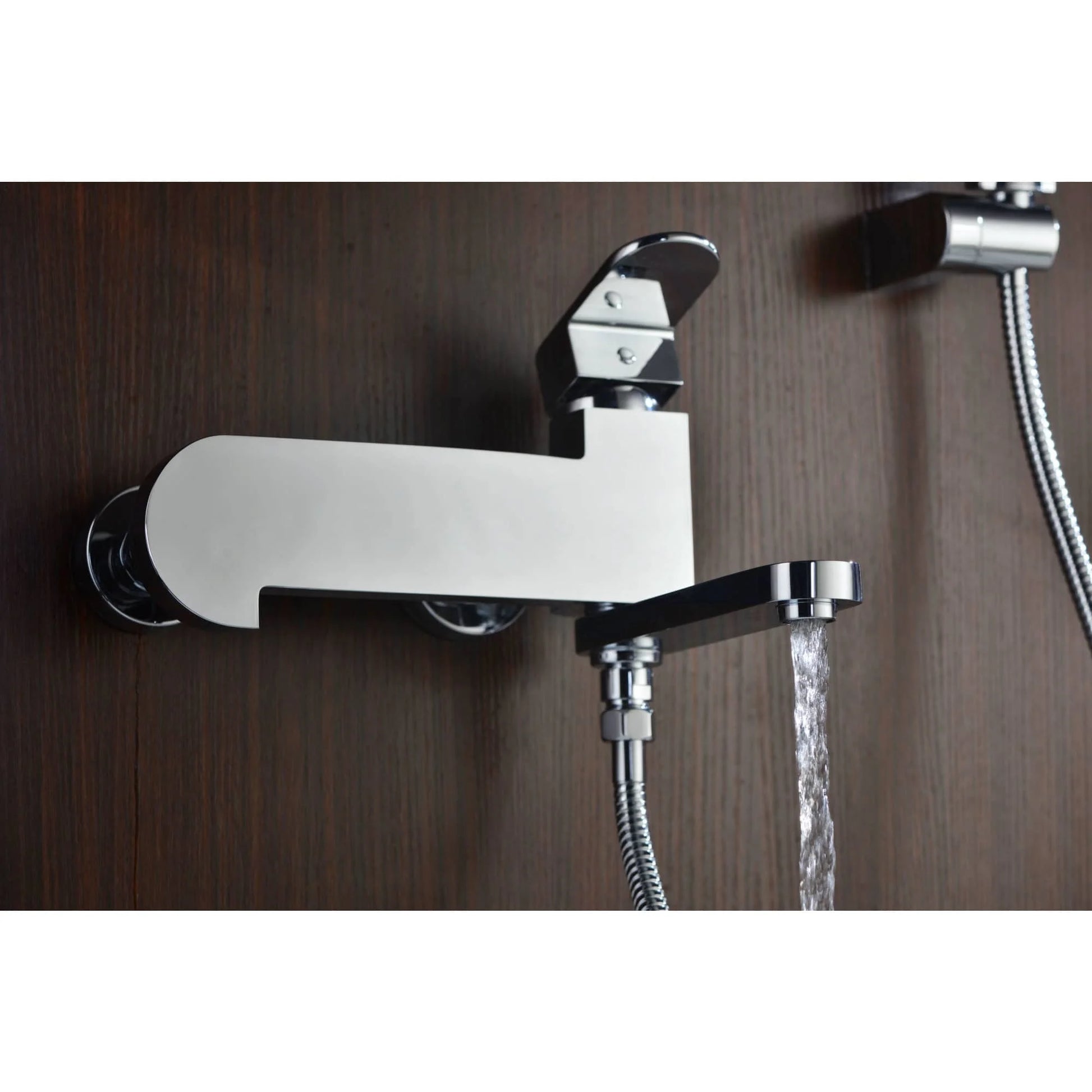 Anzzi SH-AZ042 Echo Series Single Handle Bath Faucet & Handheld Sprayer Set in Polished Chrome