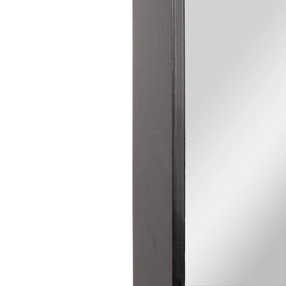 Emma + Oliver 48" x 30" Rectangular Wall Mirror with Black Frame and Silver Backed Glass for Clarity for Entryways, Bathrooms & More