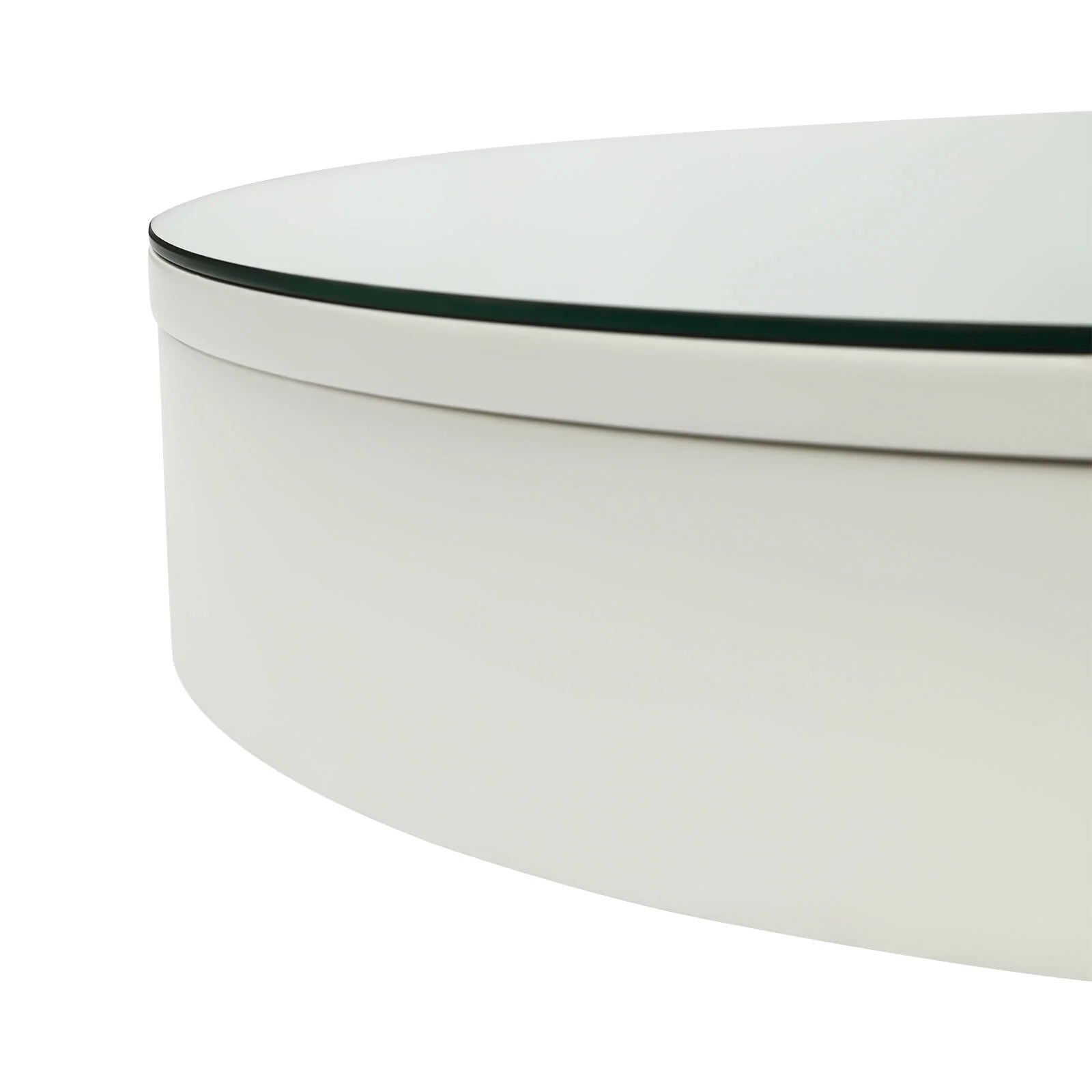 Fichiouy Bathroom Mirror Cabinet Oval Wall Mounted Cabinet Storage Cabinet with Mirror for Bathroom 19.76" x 30.82"