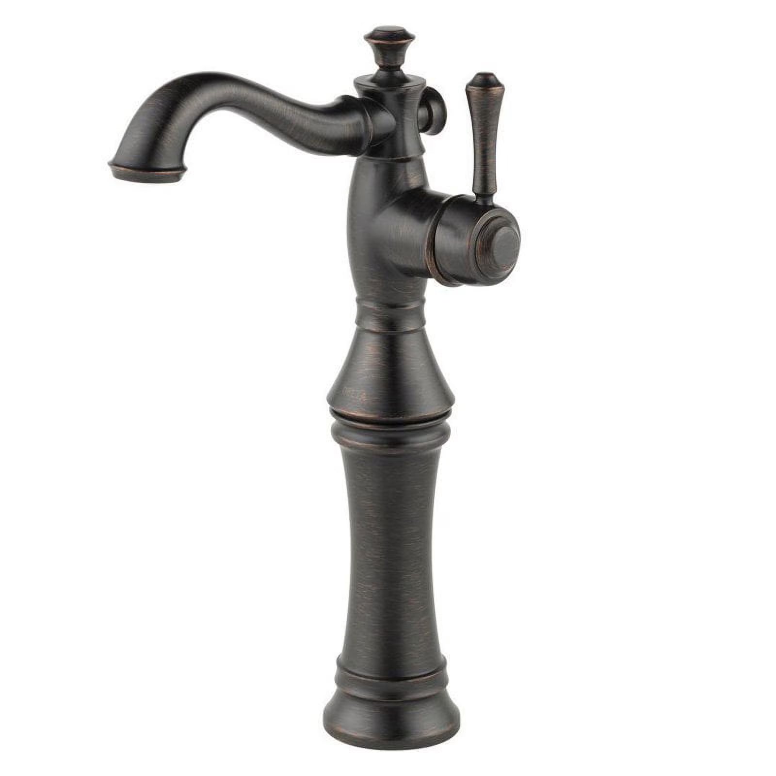 Delta Cassidy Single Handle Vessel Bathroom Faucet, Polished Nickel