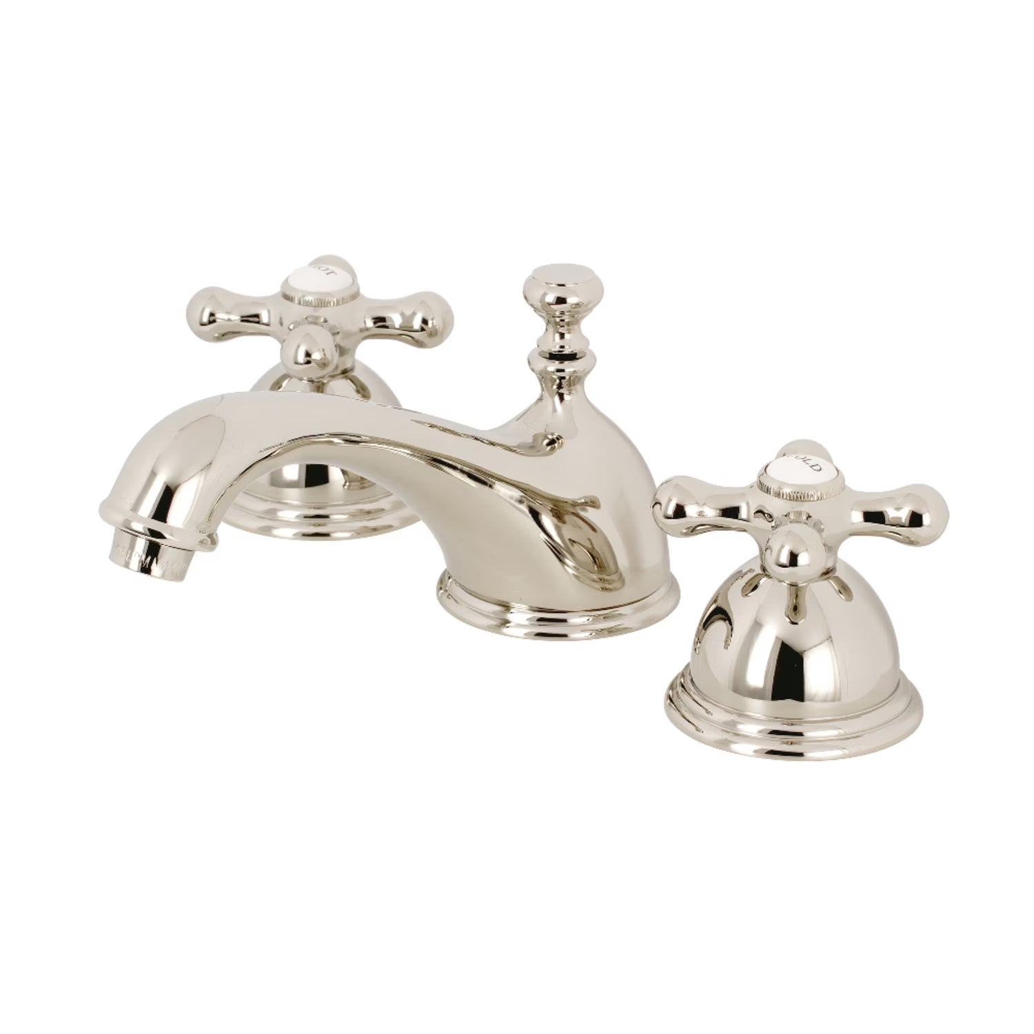 Kingston Brass KS3967AX 8 in. Widespread Bathroom Faucet, Brushed Brass