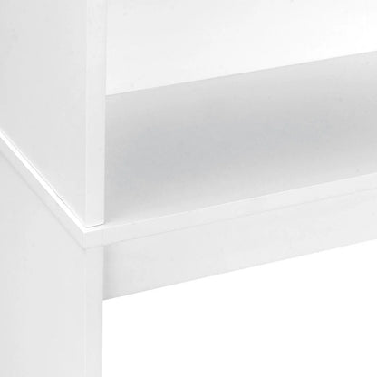 Gymax Bathroom Space Saver Over The Toilet Shelved Storage Cabinet Organizer White