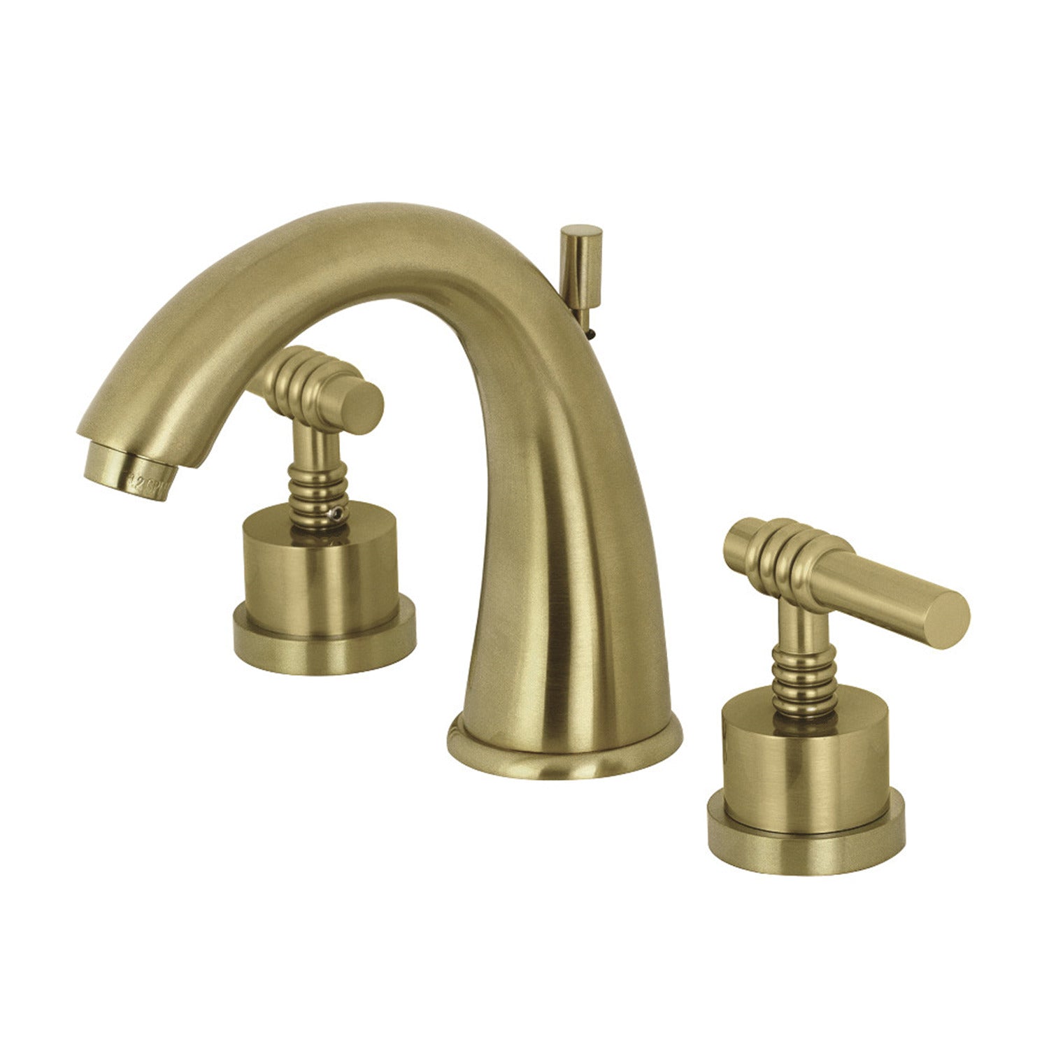 Kingston Brass KS2962ML Milano Widespread Bathroom Faucet, Polished Brass