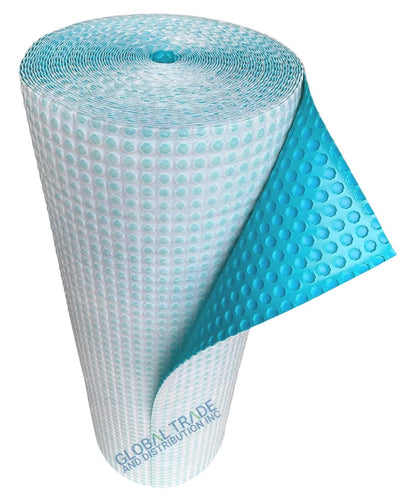 Uncoupling Waterproofing Membrane Roll, 108 Sq Ft (3.3 Ft x 32.8 Ft), 1/8'' Anti-Fracture Mat, Crack Isolation Flooring Underlayment for Bathroom Floor Tile, Subfloor