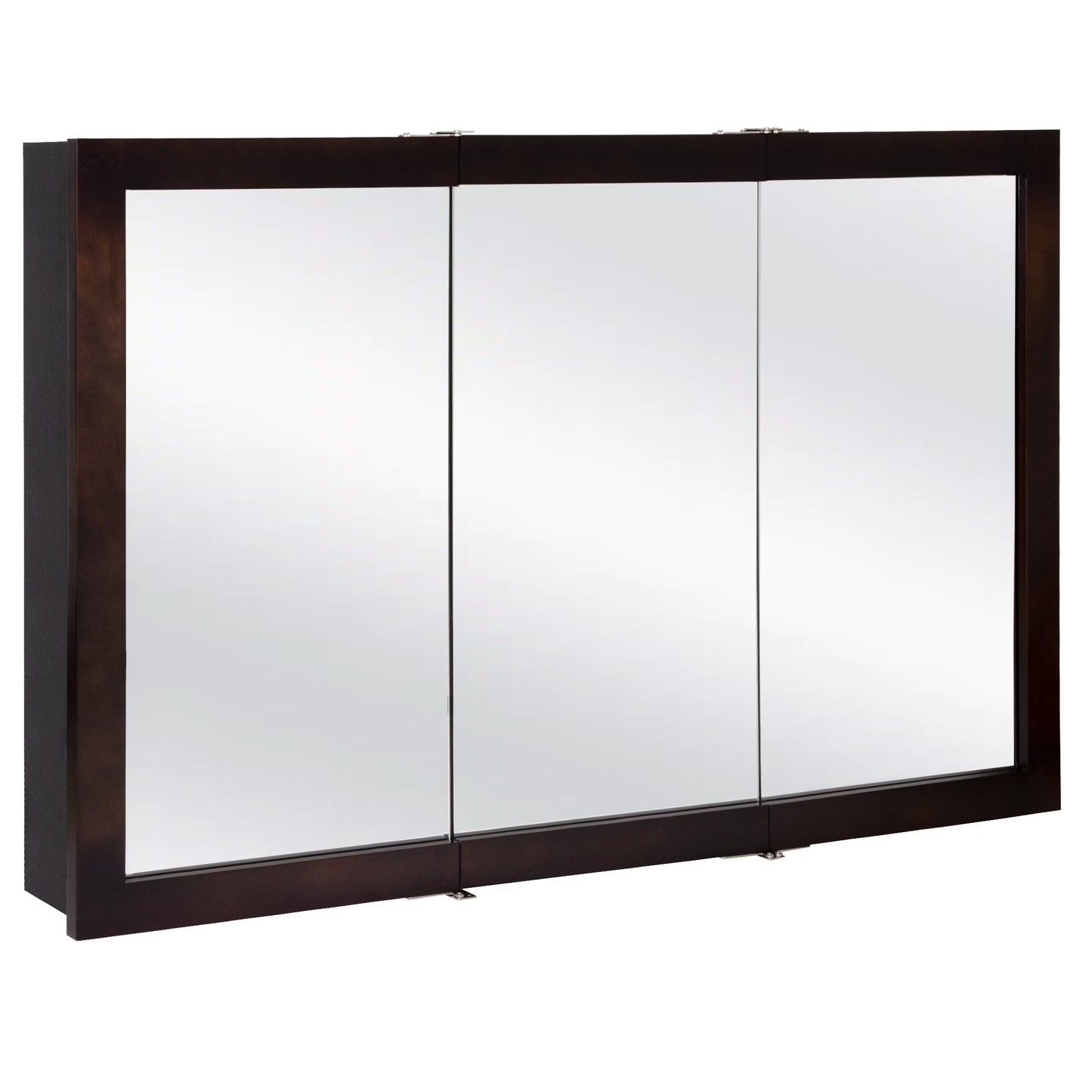 Design House 48" Wood Mirrored Wall Mount Bathroom Medicine Cabinet, Nutmeg Oak