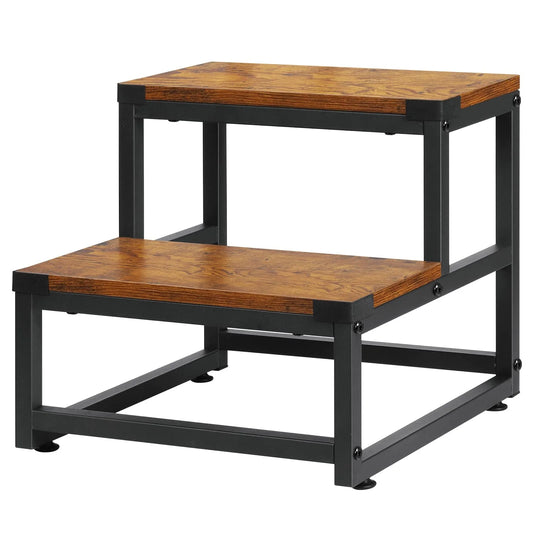 Wooden Step Stools for Adults Kids, Kitchen Step Stools, Heavy Duty 2 Step Stool for Adults, Foot Stool, Bathroom Stools