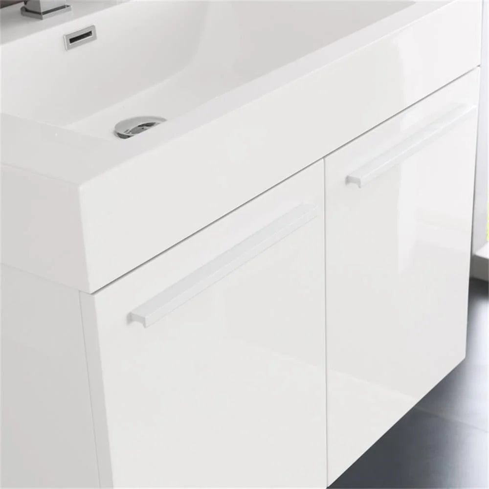 Vista 30"Black Wall Hung Bathroom Vanity & Medicine Cabinet