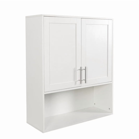 EBQOSK Wall Mounted Bathroom Cabinet, 31.5"D x 11.81"W x 37.8"H Vanity Mirror Cabinet with Facial Tissues Slot and Multifunctional Storage Area, Storage Cabinets for Laundry Bathroom White Style 2