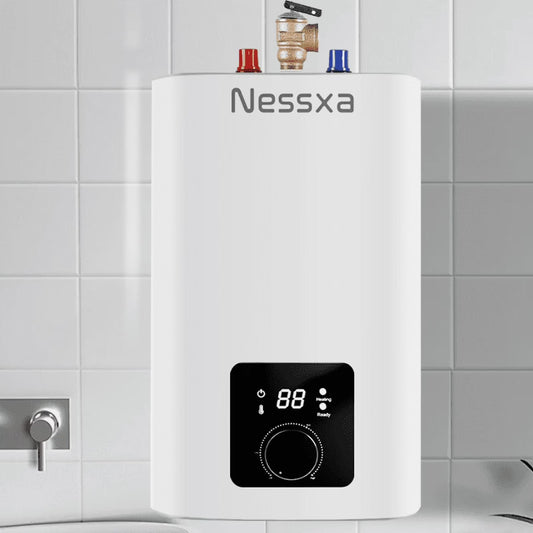 8 gallon mini instant electric water heater, 110V/1500W, kitchen sink quick heating water heater, bathroom household energy-saving water heater, instant heating, saving electricity and space