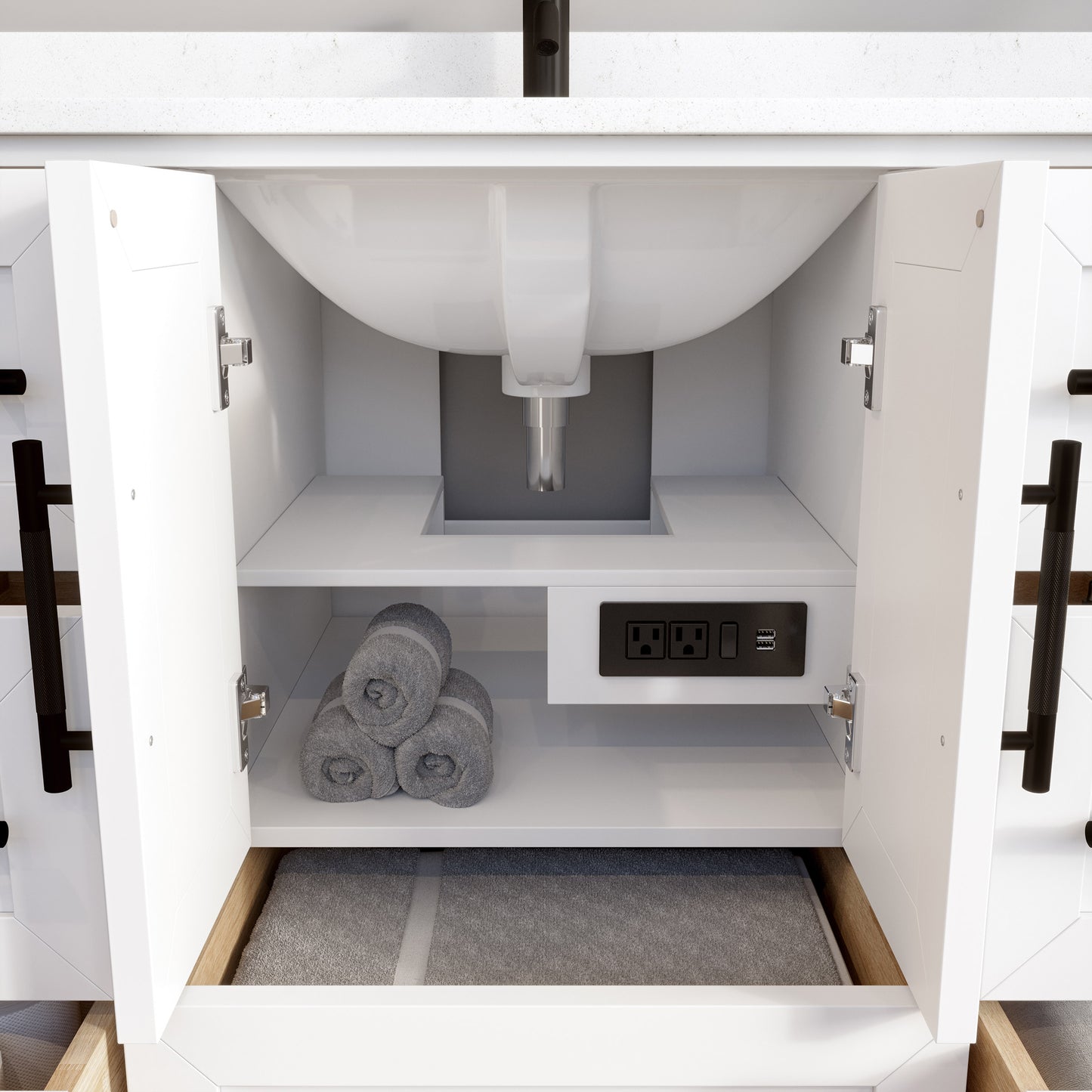 Hudson White Bath Vanity by Studio Bathe