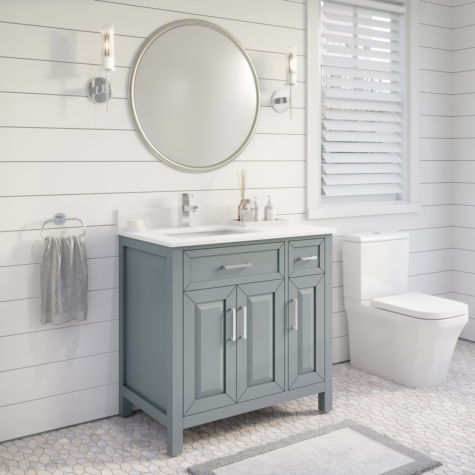 Thomson Bath Vanity by Studio Bathe in Gray