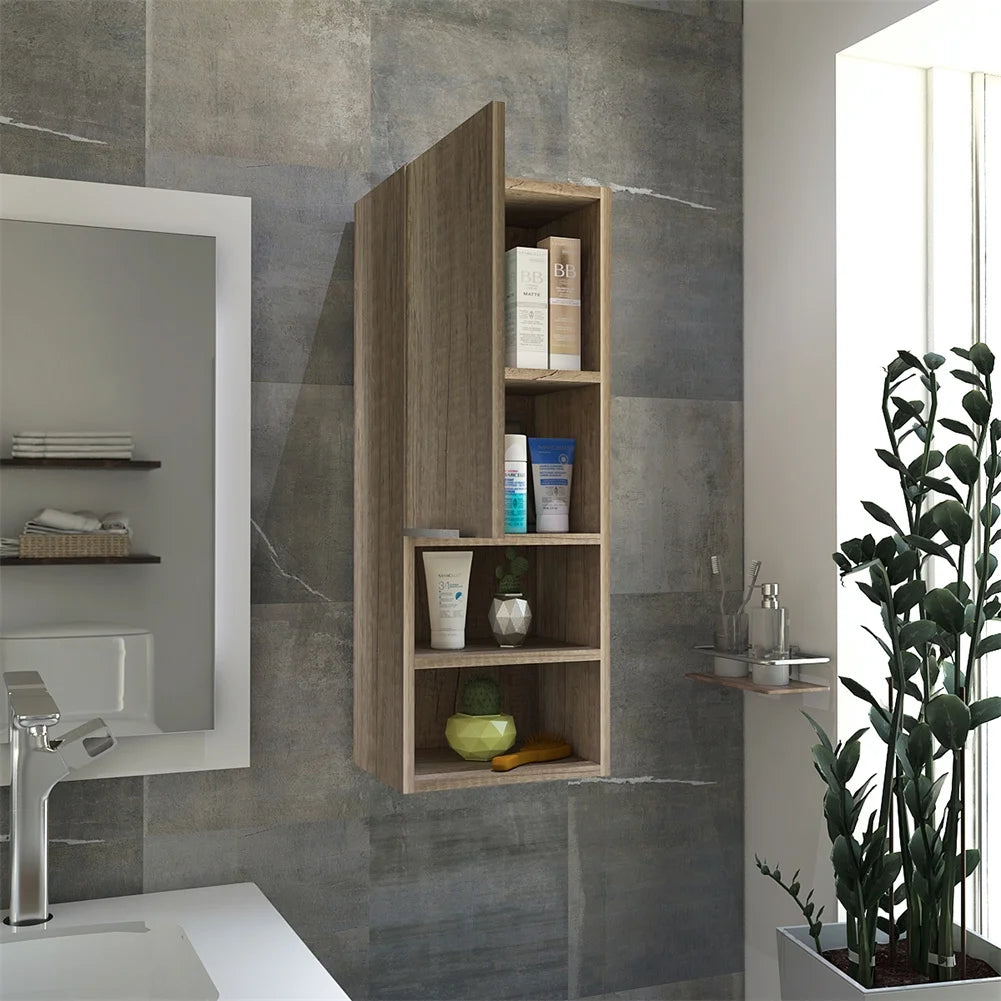 Cfowner Wall Bathroom Cabinet with 2 Shelf & Doors, Wall Mount Medicine Cabinet for Bathroom, Over The Toilet Space Saver Storage Cabinet