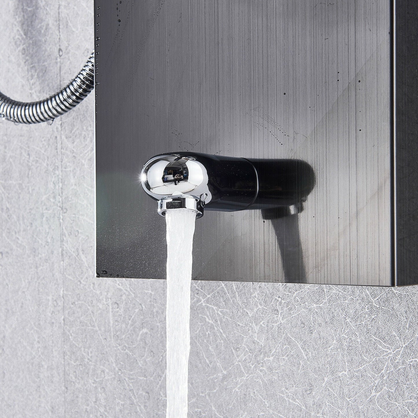 Bathroom Senlesen Stainless Steel LED Shower Panel Tower Faucet Set System Massage Body Jet