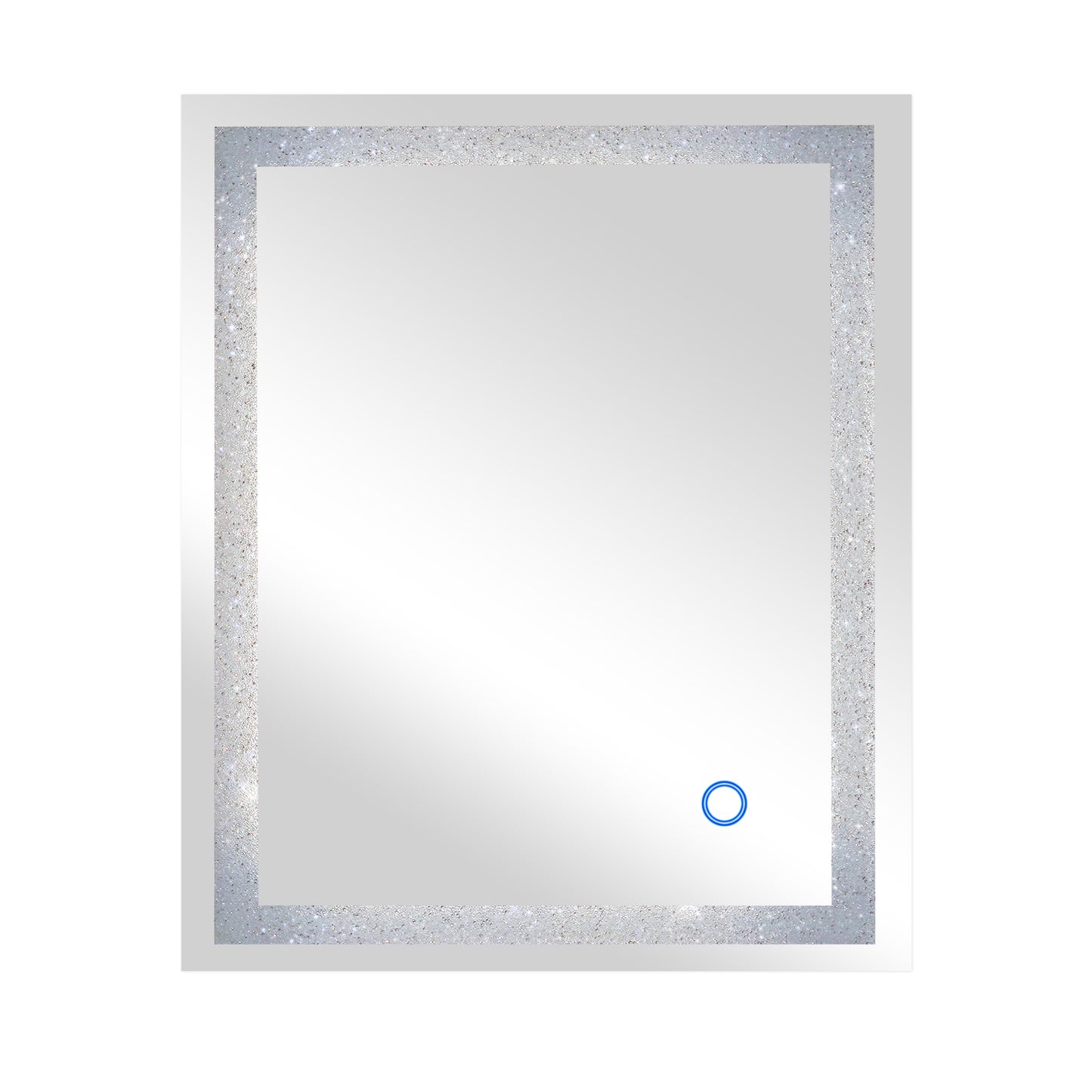 Dyconn Faucet Edison Crystal Horizontal/Vertical Wall Mounted Backlit LED Bathroom Vanity Mirror with Touch ON/OFF/Dimmer & Anti-Fog Function (30"W X 36"H)