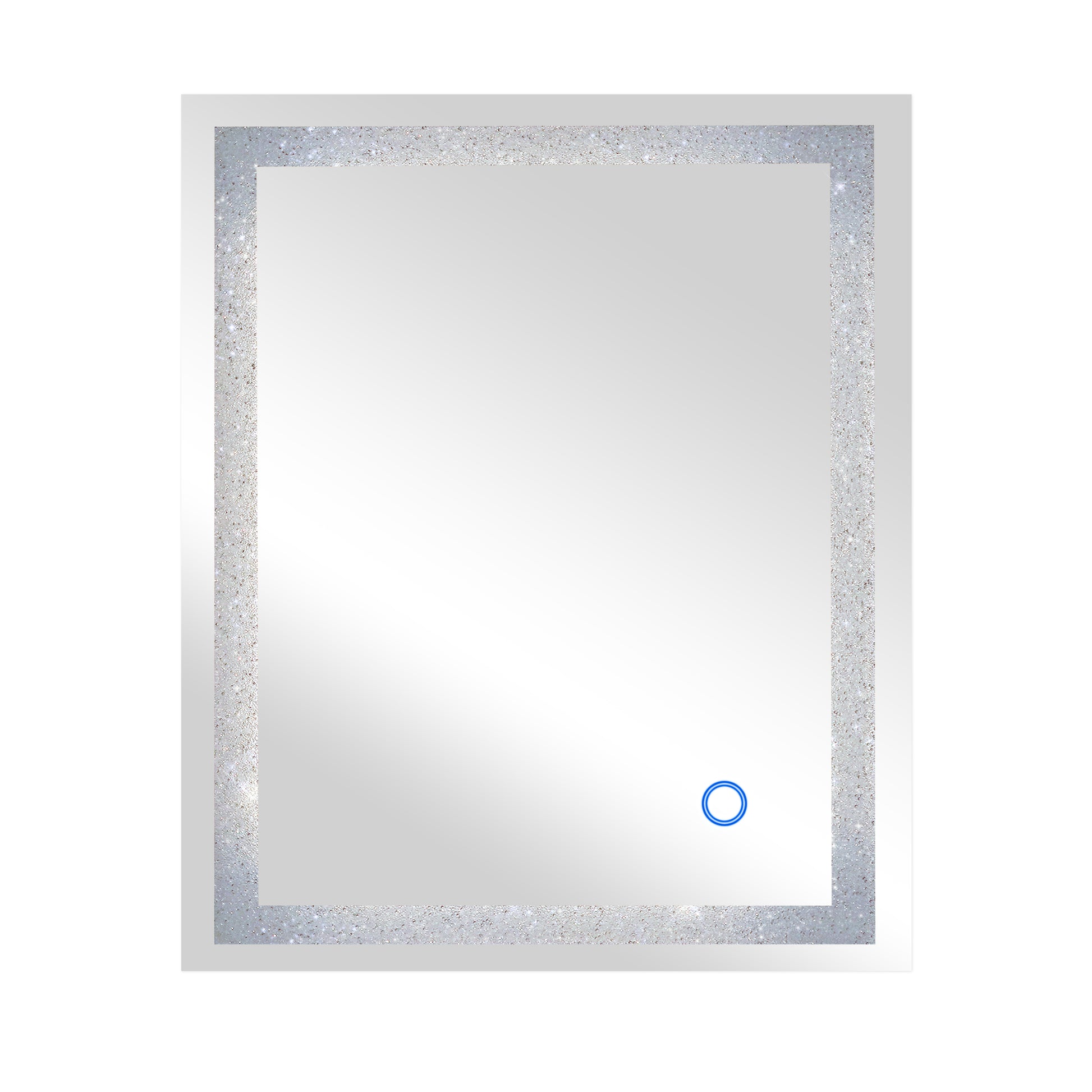 Dyconn Faucet Edison Crystal Horizontal/Vertical Wall Mounted Backlit LED Bathroom Vanity Mirror with Touch ON/OFF/Dimmer & Anti-Fog Function (30"W X 36"H)