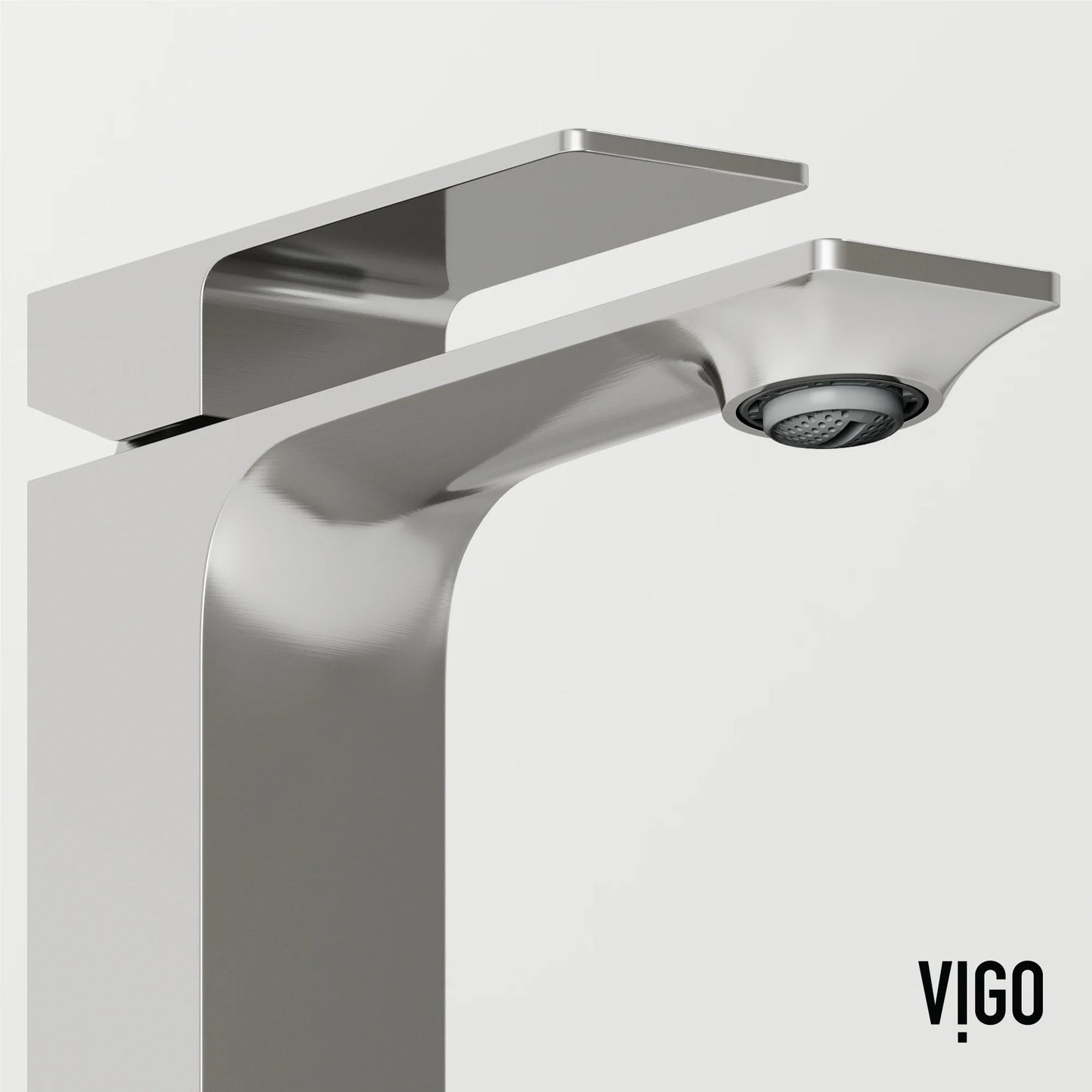 VIGO Dunn Single Handle Single-Hole Bathroom Faucet in Brushed Nickel
