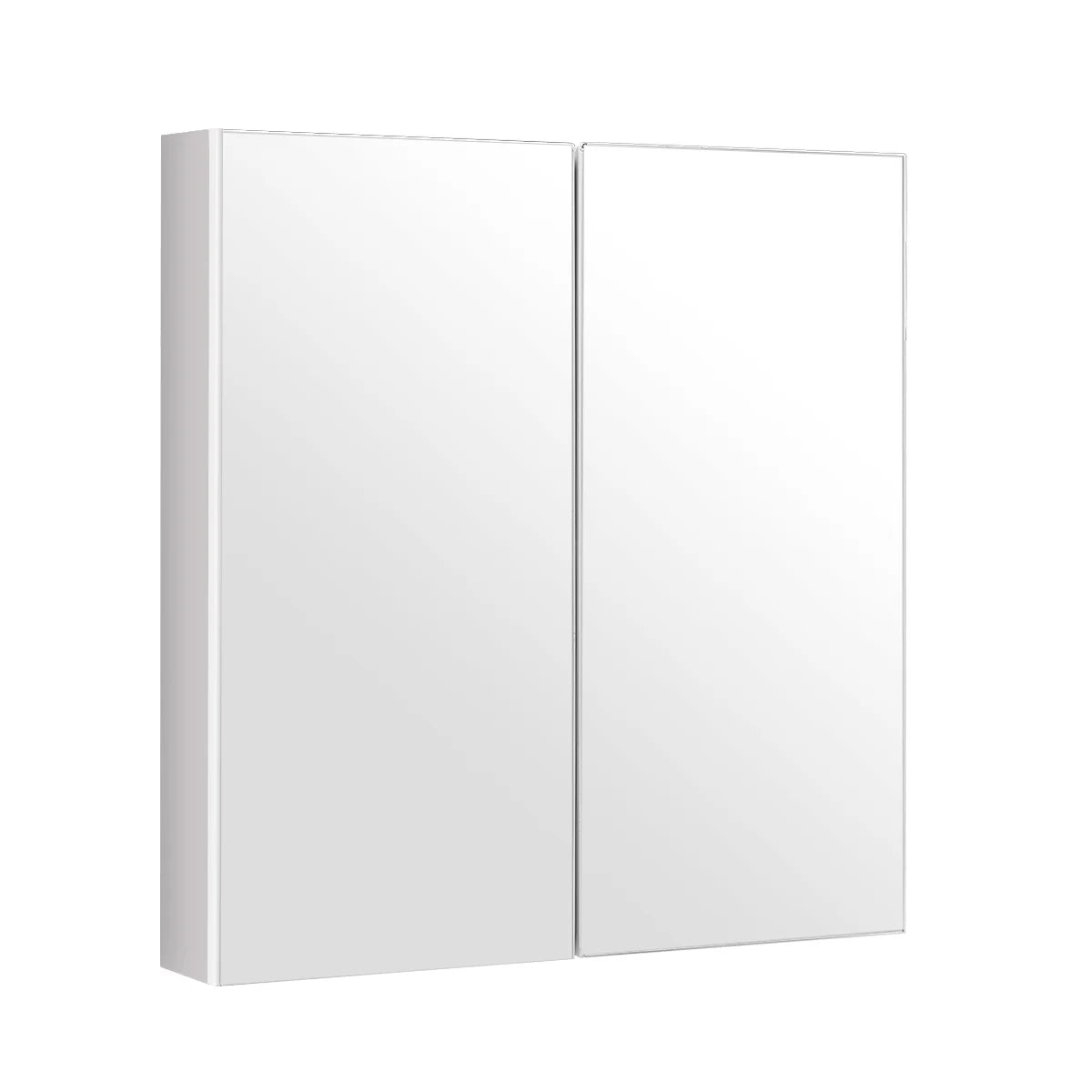 Costway Bathroom Cabinet Medicine Cabinet Wall Mount Double Door with Shelf and Mirror