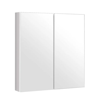 Costway Bathroom Cabinet Medicine Cabinet Wall Mount Double Door with Shelf and Mirror