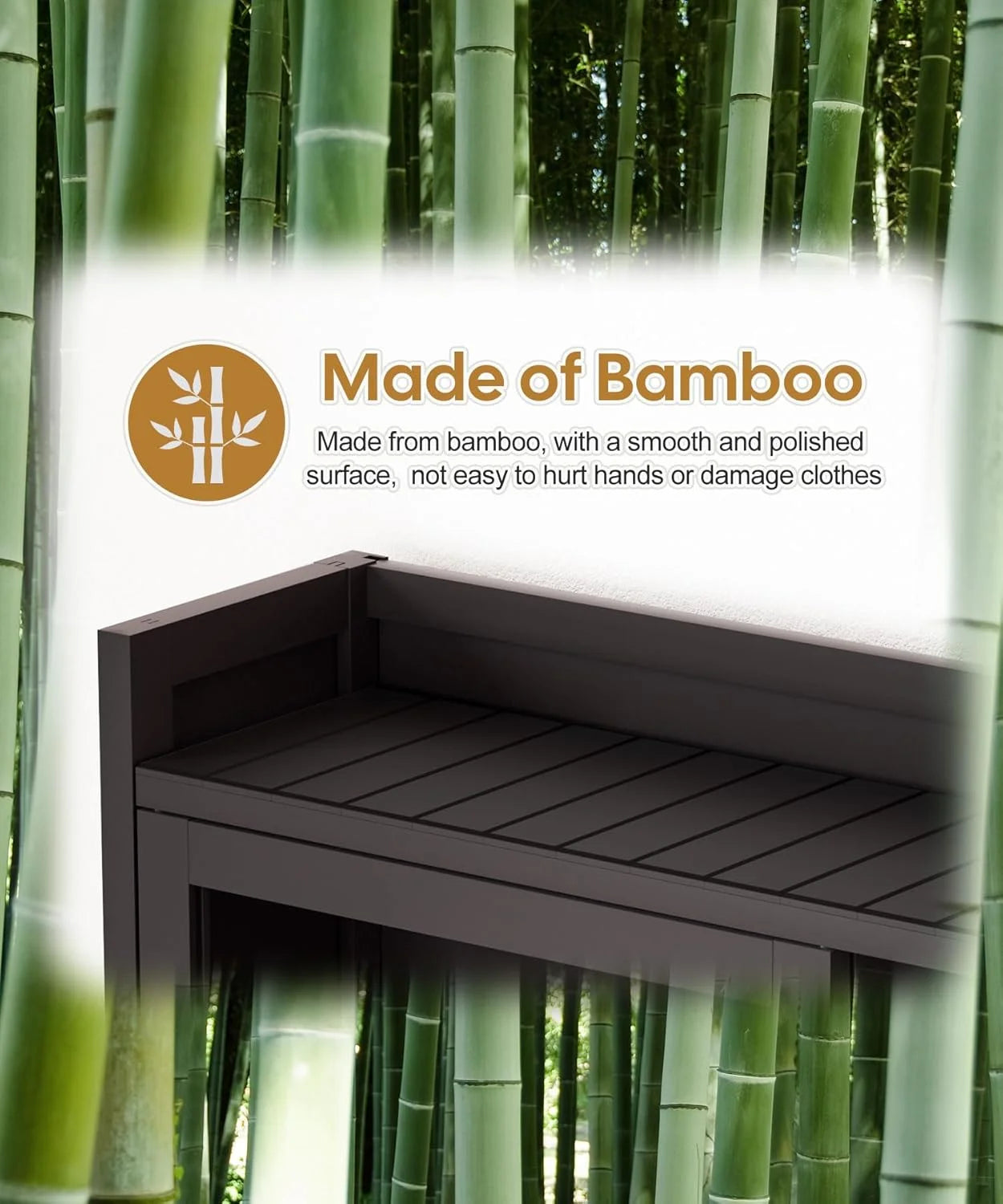 Over The Toilet Storage Cabinet with Acrylic Door Panel and Paper Towel Drawer, Bamboo Space Saver Shelf, Bathroom Organizer Rack Above WC (Without Power Strip, Brown)