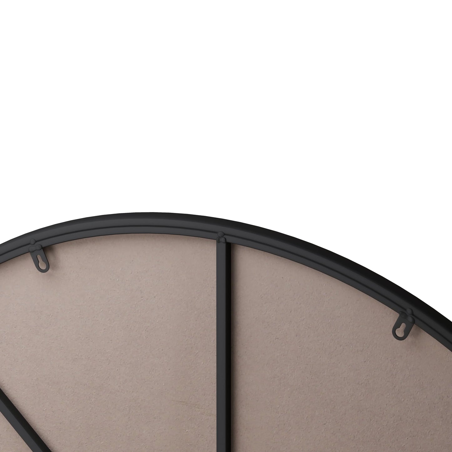 DUOSONG Wall Mirror 42 Inch Black Circular Mirror Metal Framed Mirror Round Vanity Mirror Dressing Mirror, For Bathroom, Living Room, Bedroom Wall Decor Black Glass Mirrors Bathroom Mirrors