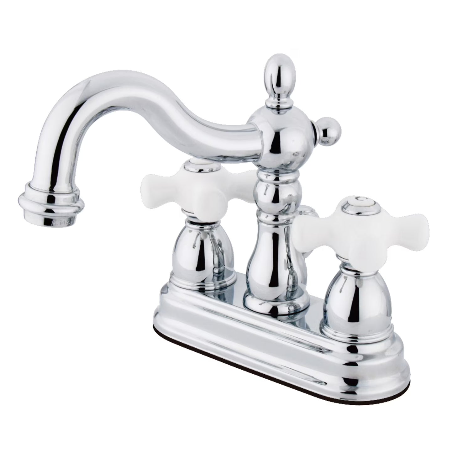 Kingston Brass KS1602PX 4 in. Centerset Bathroom Faucet, Polished Brass