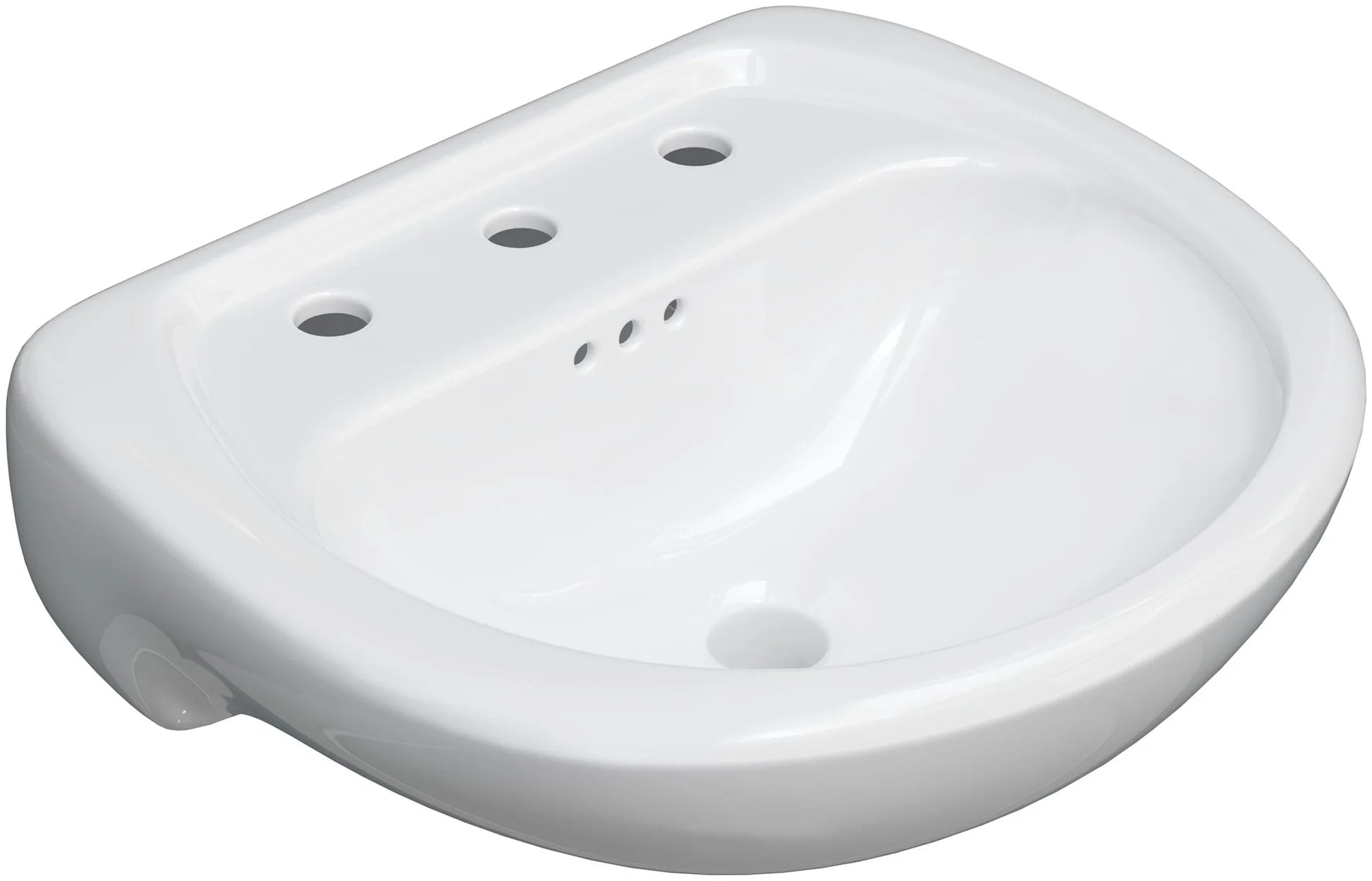 PROFLO PF5008 White Lisbon Valley 20" Vitreous China Pedestal Bathroom Sink