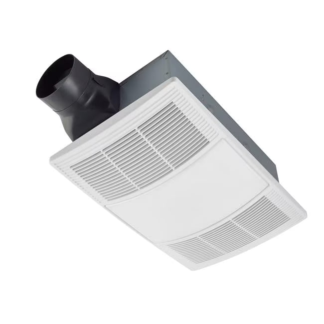 Broan-NuTone Non-Lit PowerHeat Bathroom Exhaust Fan and Heater, 110 CFM, 2.0 Sones, White
