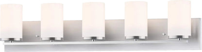 10285SWBK-Maxim Lighting-Lateral - 5 Light Bath Vanity-7.63 Inches Tall and 33.5 Inches Wide-Black Finish