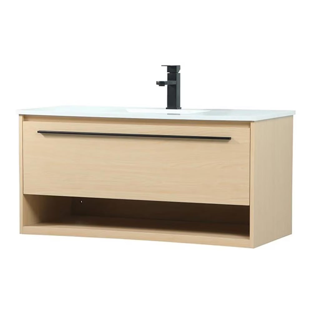 Elegant Kitchen and Bath 40 Inch Single Bathroom Vanity In Blue