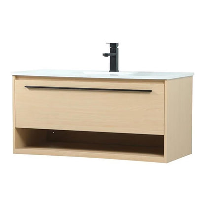 Elegant Kitchen and Bath 40 Inch Single Bathroom Vanity In Blue
