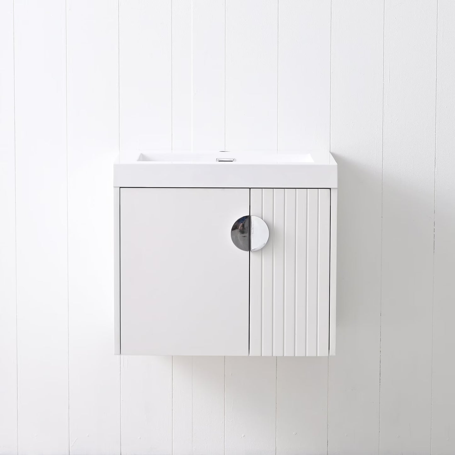 Floating & Wall Mounted Bathroom Vanity Set with Acrylic Sink