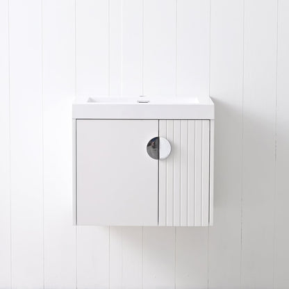 Floating & Wall Mounted Bathroom Vanity Set with Acrylic Sink