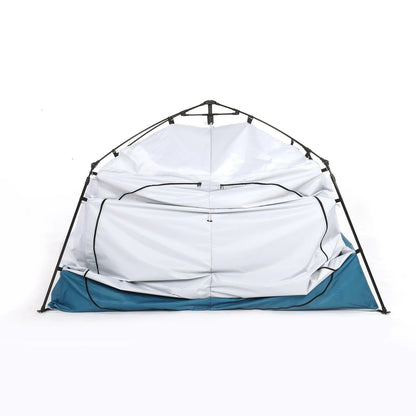GFNXYI Portable Camping Shower Tent, Pop-Up Privacy Bathroom Changing Room, Outdoor Toilet Shelter with Carry Bag for Beach, Hiking, Travel, Blue