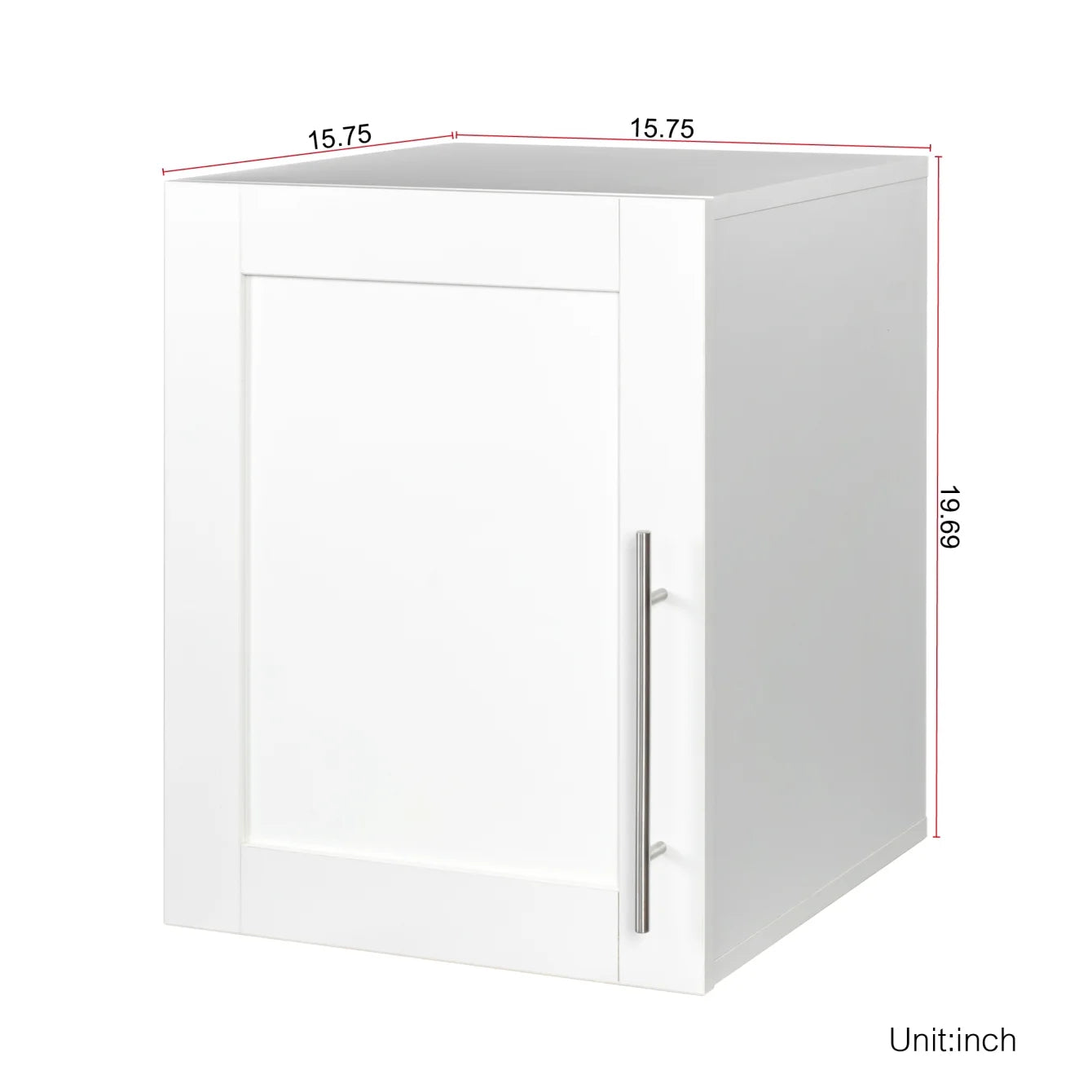 Wall Mounted Storage Cabinet, Kitchen Bathroom Wall Cabinet with Adjustable Shelves, Upper Stackable Storage Cabinet with 3 Doors, 15.75 "D x 35.43" W x 19.69 "H, White