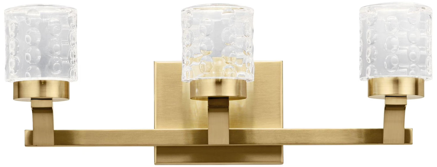 Elan Rene 19 1/4" Wide Champagne Gold 3-Light LED Bath Light