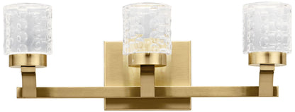 Elan Rene 19 1/4" Wide Champagne Gold 3-Light LED Bath Light