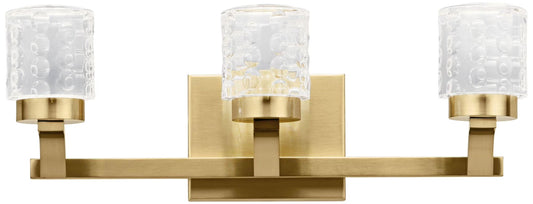 Elan Rene 19 1/4" Wide Champagne Gold 3-Light LED Bath Light