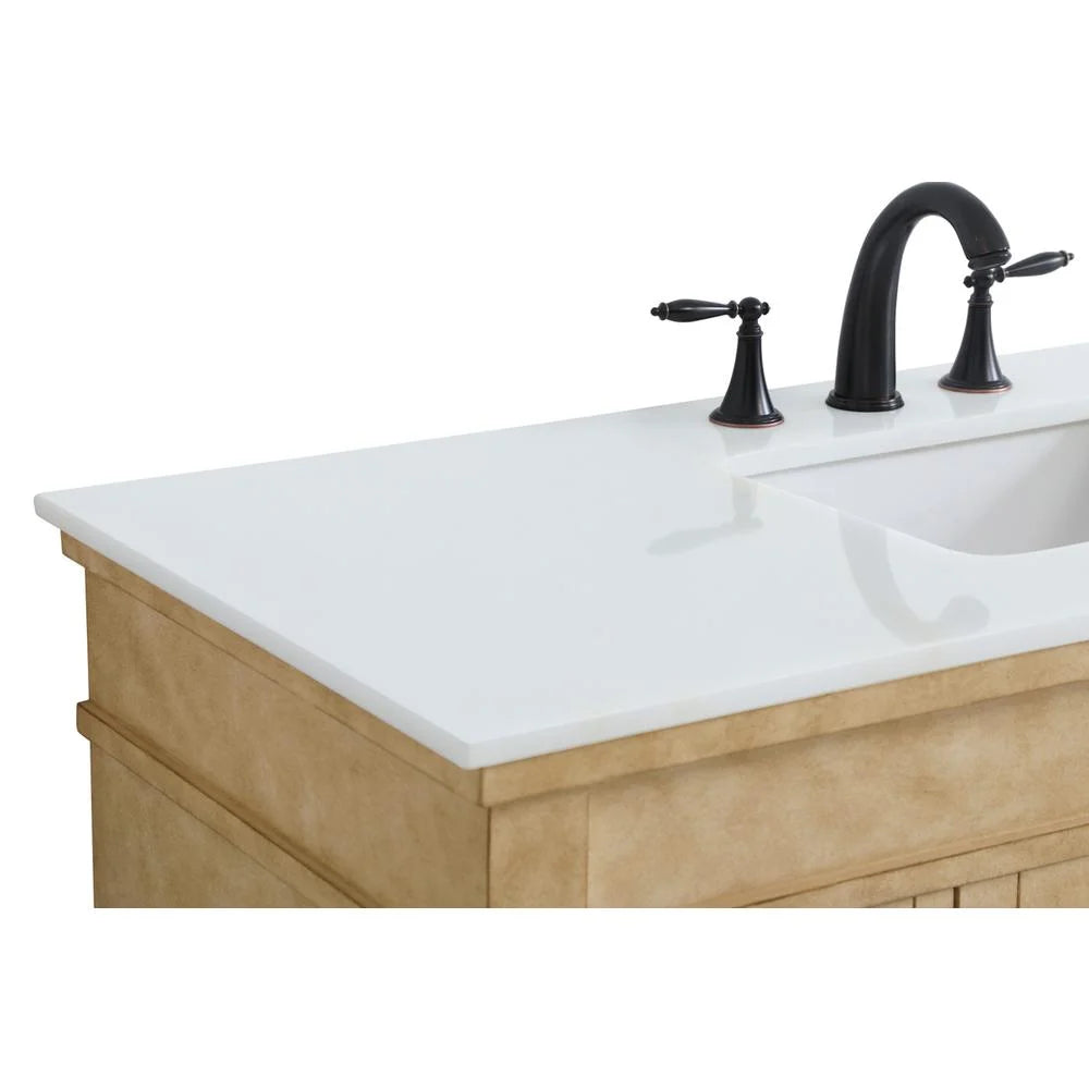 Elegant Kitchen and Bath 48 inch Single Bathroom vanity in Antique Beige